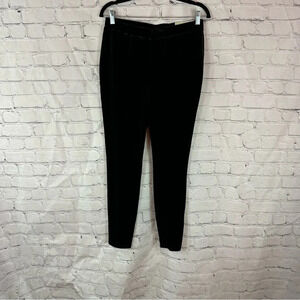 NWT chico's velvet black leggings sz 1 (Medium 8) fashion pant holiday